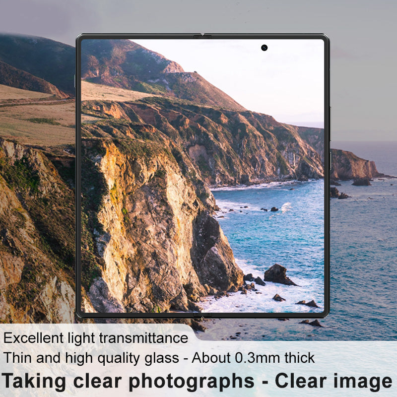 IMAK 2Pcs / Set For vivo X Fold2 Camera Lens Protector Tempered Glass Anti-scratch HD Phone Rear Lens Film