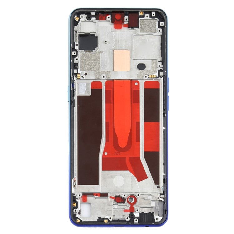 For OPPO Reno3 5G / Reno3 Youth / F15 / Find X2 Lite / K7 (2020) Middle Plate Frame Repair Part (A-Side) (without Logo) - Blue