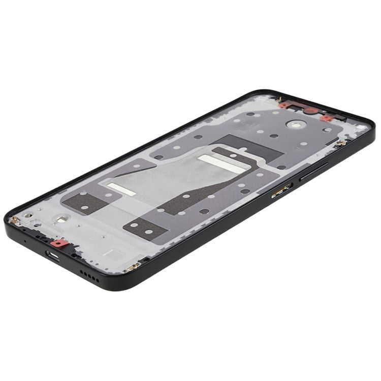 For Honor X8a 4G CRT-LX1 CRT-LX2 CRT-LX3 OEM Middle Plate Frame Phone Spare Part (without Logo) - Midnight Black