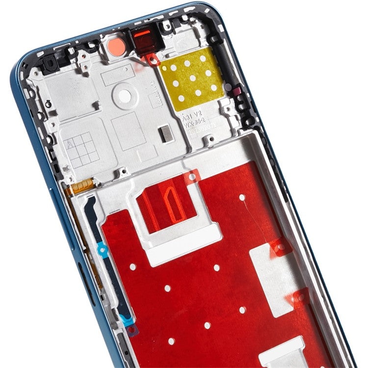 For Honor X8a 4G CRT-LX1 CRT-LX2 CRT-LX3 OEM Middle Plate Frame Phone Spare Part (without Logo) - Cyan Lake