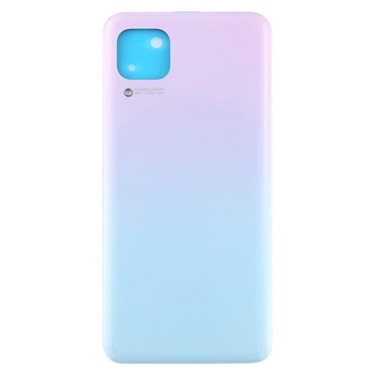For Huawei P40 lite 4G Battery Housing with Adhesive Sticker + Camera Lens Cover - Pink / Blue