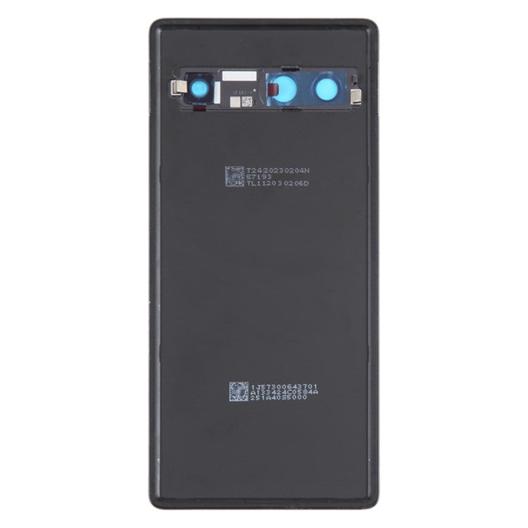 For Google Pixel 7a GWKK3 / GHL1X / G0DZQ / G82U8 OEM Battery Housing Cover Repair Part + Camera Lens Ring Cover - Black