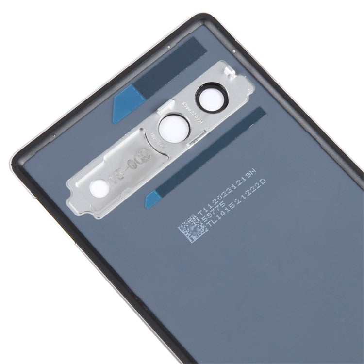 For Google Pixel 7a GWKK3 / GHL1X / G0DZQ / G82U8 OEM Battery Housing Cover Repair Part + Camera Lens Ring Cover - White