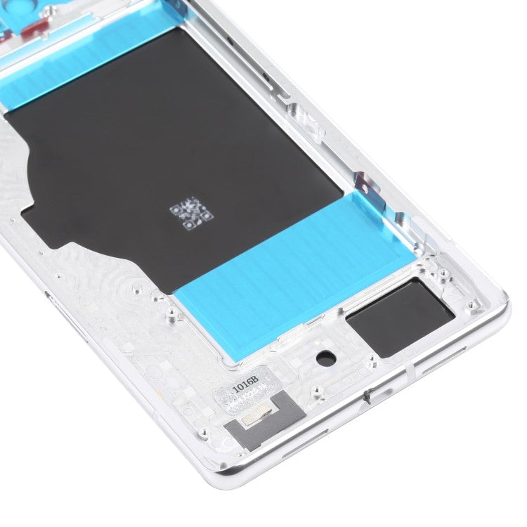 For Google Pixel 6 Pro 5G OEM Back Battery Housing Cover+Middle Plate Frame Replacement - White