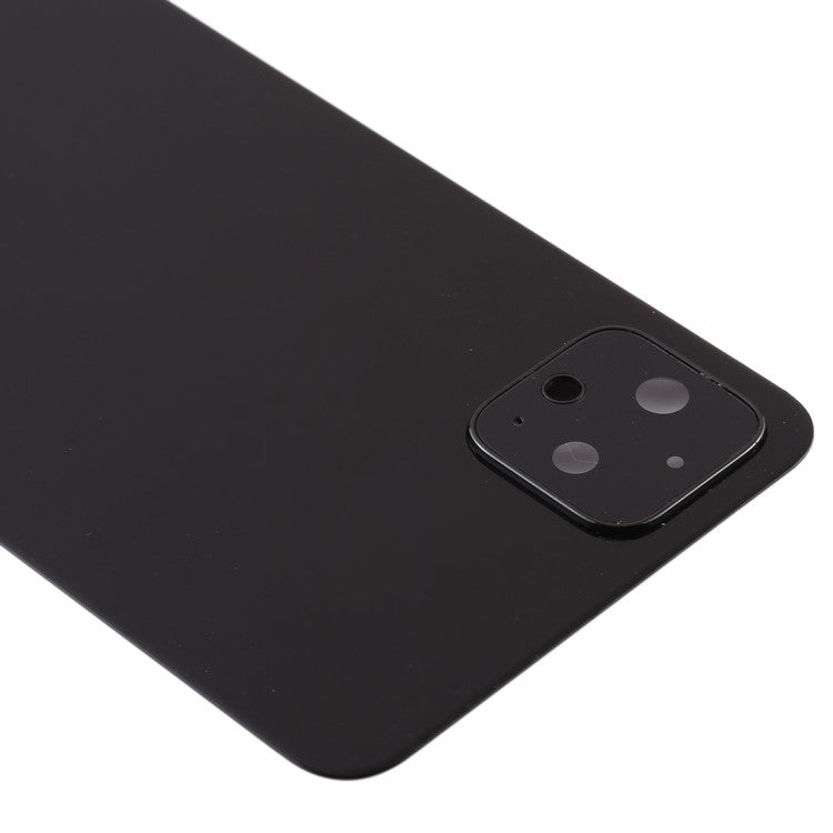 For Google Pixel 4 OEM Battery Back Cover Rear Door Housing Replacement with Camera Lens Ring Cover - Black