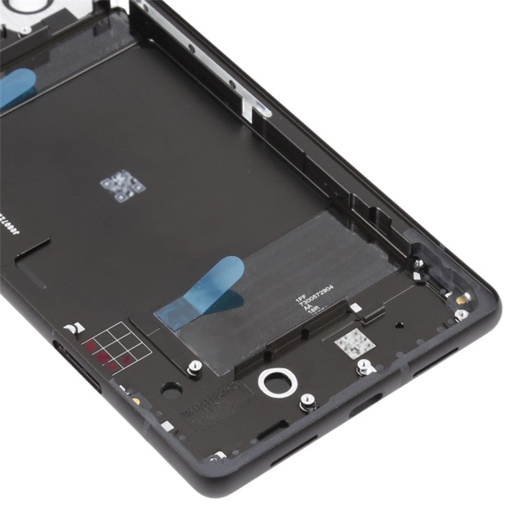 For Google Pixel 6 Back Battery Housing Cover+Middle Plate Frame Replacement - Pink