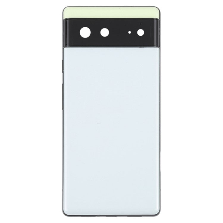 For Google Pixel 6 Back Battery Housing Cover+Middle Plate Frame Replacement - Green