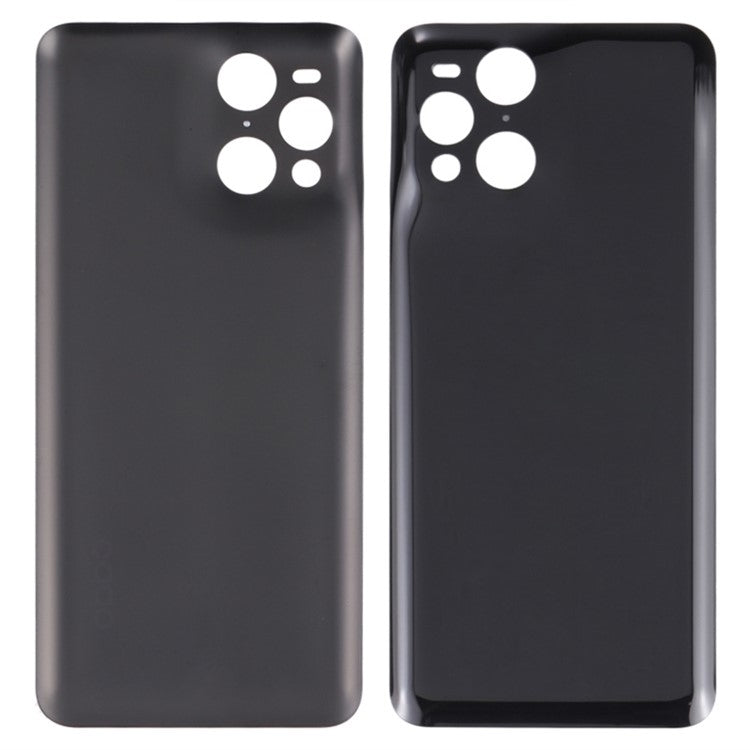 For Oppo Find X3 / Find X3 Pro Back Battery Housing Cover Replacement Part - Black