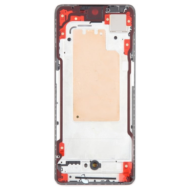 For Oppo Reno9 5G Mobile Phone Middle Plate Frame Repair Part (A-Side) (without Logo) - Gold