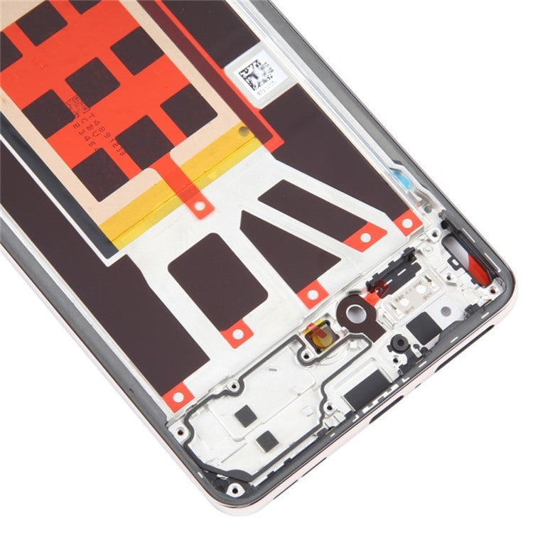 For Oppo Reno9 5G Mobile Phone Middle Plate Frame Repair Part (A-Side) (without Logo) - Gold