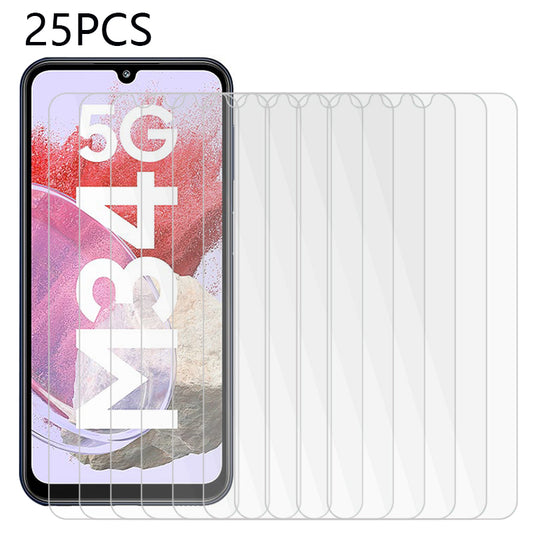 Bulk Buy 25Pcs For Samsung Galaxy F34 5G / M34 5G Anti-Scratch Screen Protector Tempered Glass Phone Protective Screen Film