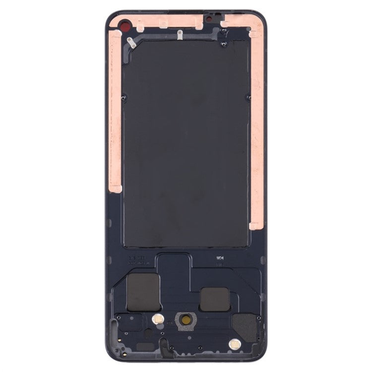 For Oppo Reno6 5G Cell Phone Middle Plate Frame Repair Part (A-Side) (without Logo) - Black