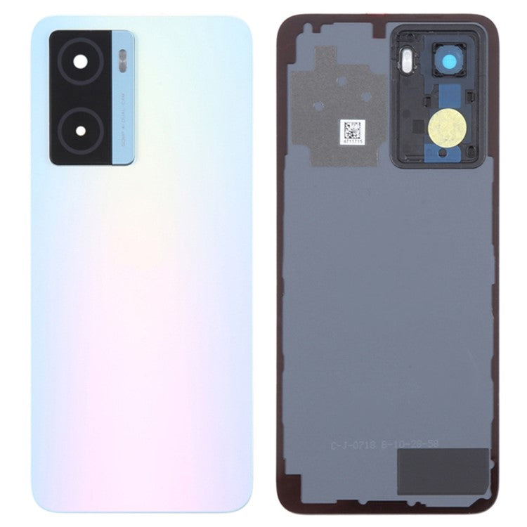 For OnePlus Nord N20 SE 4G CPH2469 OEM Phone Battery Housing with Adhesive Sticker + Camera Lens Cover - Blue