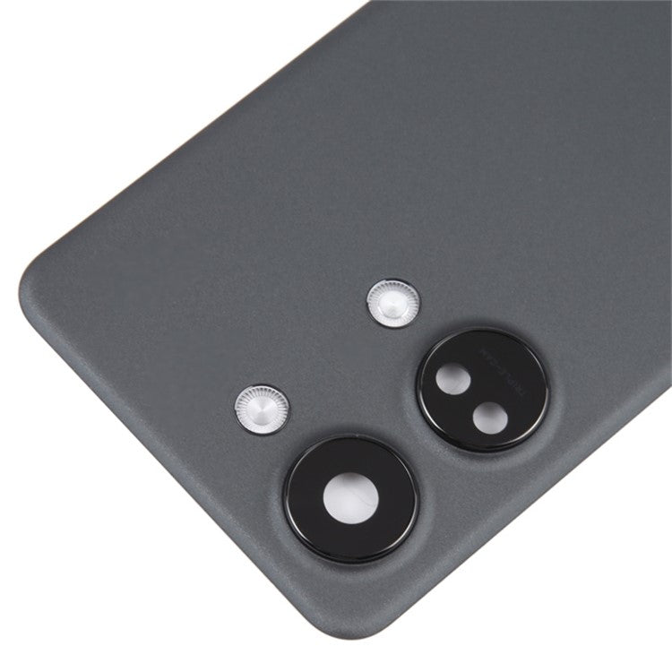 For OnePlus Ace 2V PHP110 OEM Cellphone Battery Housing with Adhesive Sticker + Camera Lens Cover - Black