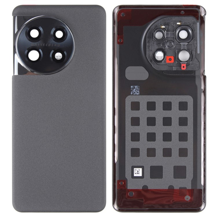 For OnePlus 11 5G PHB110 CPH2449 CPH2447 CPH2451 OEM Battery Housing with Adhesive Sticker + Lens Cover - Black