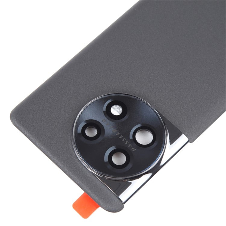 For OnePlus 11 5G PHB110 CPH2449 CPH2447 CPH2451 OEM Battery Housing with Adhesive Sticker + Lens Cover - Black