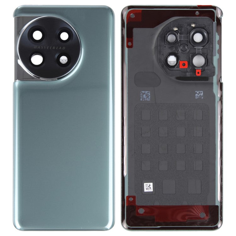 For OnePlus 11 5G PHB110 CPH2449 CPH2447 CPH2451 OEM Battery Housing with Adhesive Sticker + Lens Cover - Green