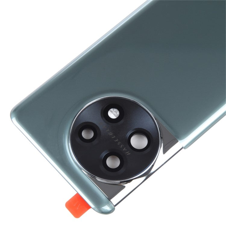 For OnePlus 11 5G PHB110 CPH2449 CPH2447 CPH2451 OEM Battery Housing with Adhesive Sticker + Lens Cover - Green