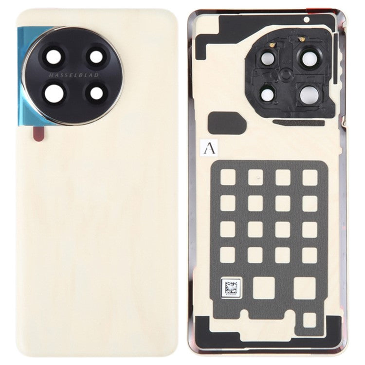 For OnePlus 11 5G PHB110 CPH2449 CPH2447 CPH2451 OEM Battery Housing with Adhesive Sticker + Lens Cover - Gold