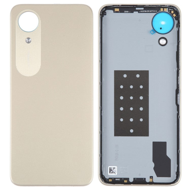 For Oppo A17k 4G Battery Housing Back Cover Replacement Part - Gold