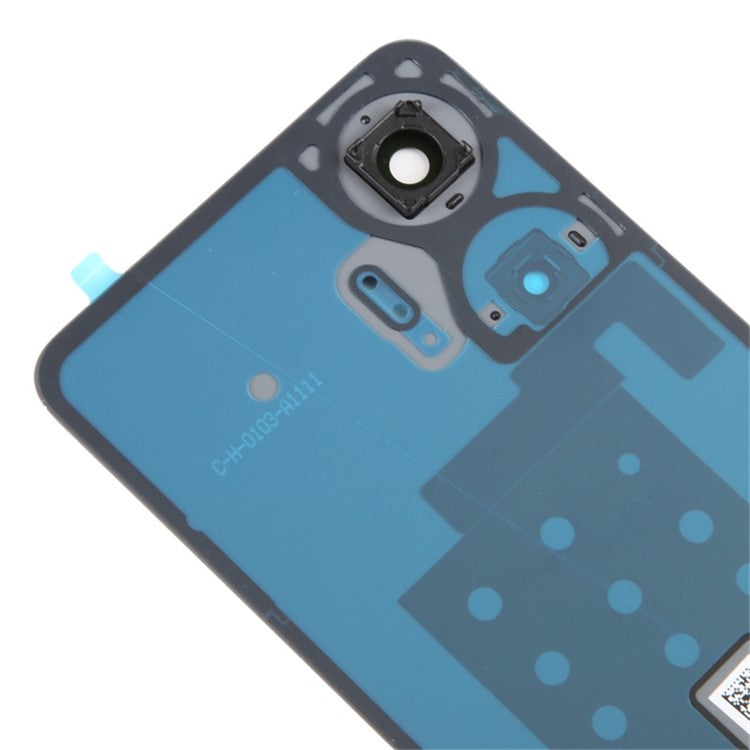 For Realme C55 4G OEM Battery Housing Back Cover with Camera Ring Lens Cover Replacement - Black