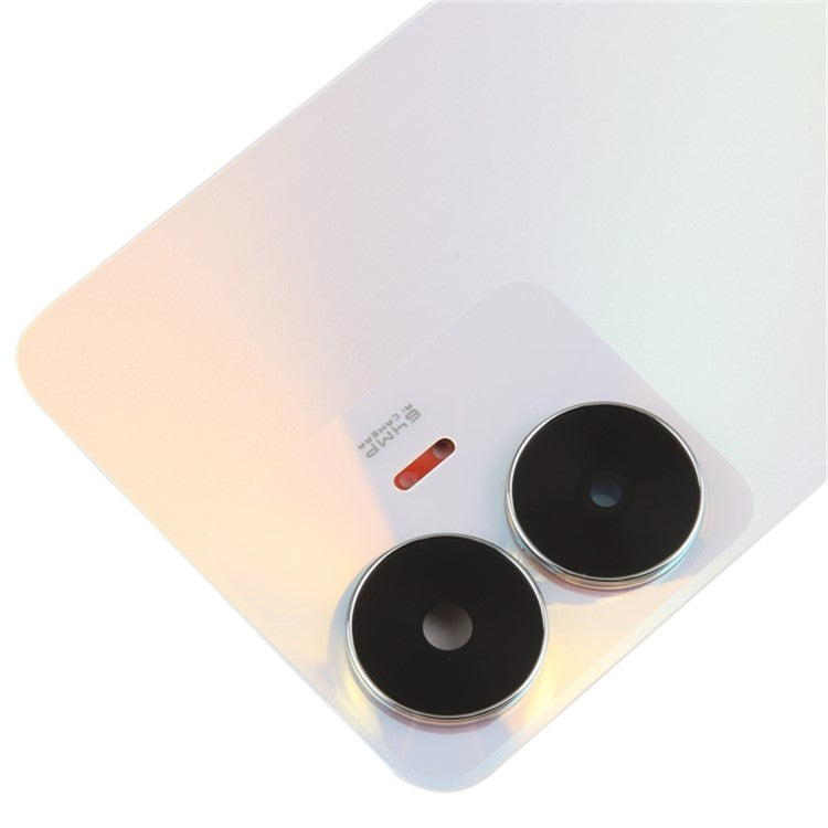 For Realme C55 4G OEM Battery Housing Back Cover with Camera Ring Lens Cover Replacement - Gold