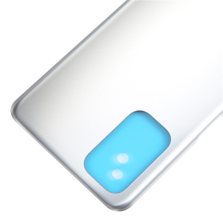 For Oppo A54 5G / A74 5G Battery Housing Back Cover Replacement Part - Silver