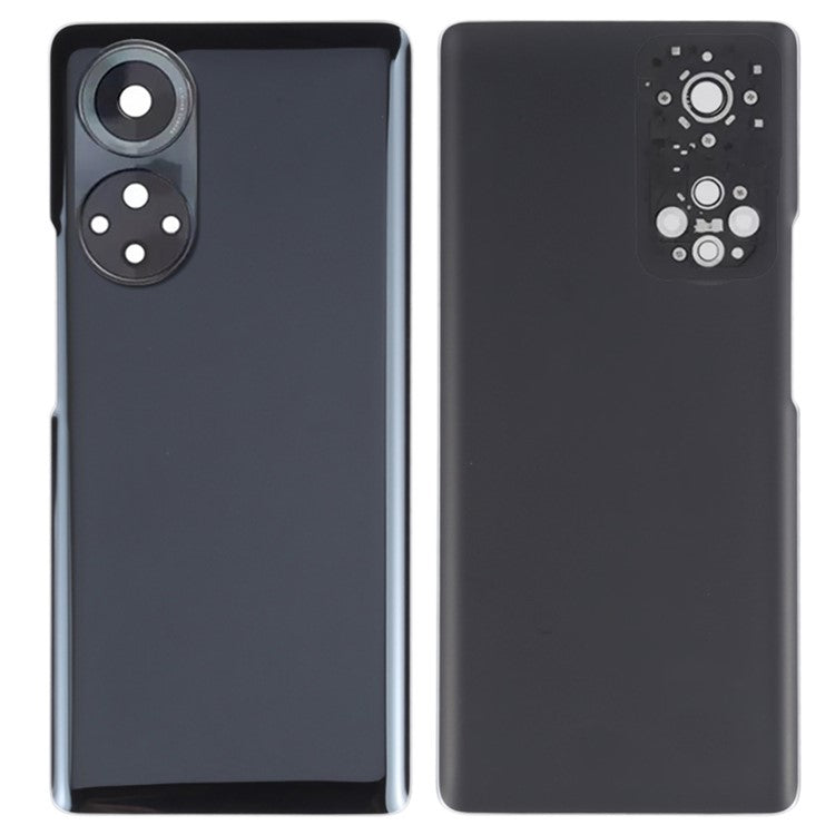 For Honor 50 Housing Battery Door Back Cover with Camera Ring Cover Phone Parts (without Logo) - Black