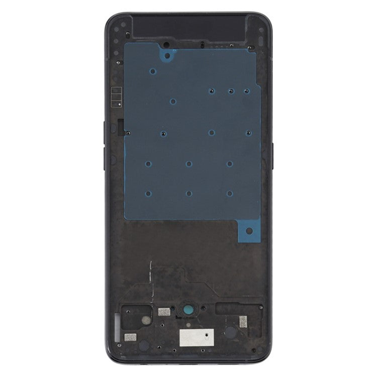 For Oppo Reno / Reno 5G Phone Middle Plate Frame Repair Part (A-Side) (without Logo) - Black
