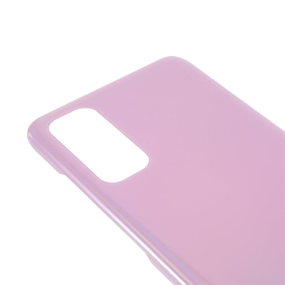 For Samsung Galaxy S20 4G G980 / S20 5G G981 Battery Housing Cover with Adhesive Sticker (without Logo) - Pink