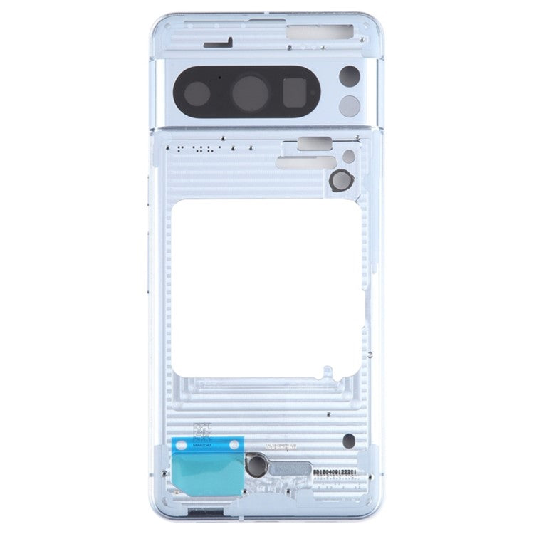 For Google Pixel 8 Pro GC3VE G1MNW OEM Middle Plate Frame Spare Part (without Logo) - Blue