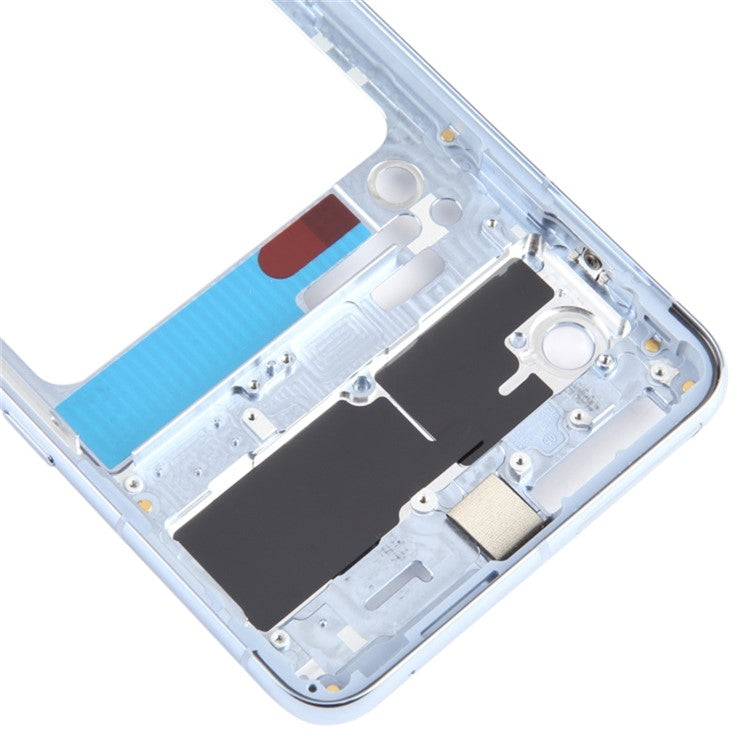 For Google Pixel 8 Pro GC3VE G1MNW OEM Middle Plate Frame Spare Part (without Logo) - Blue