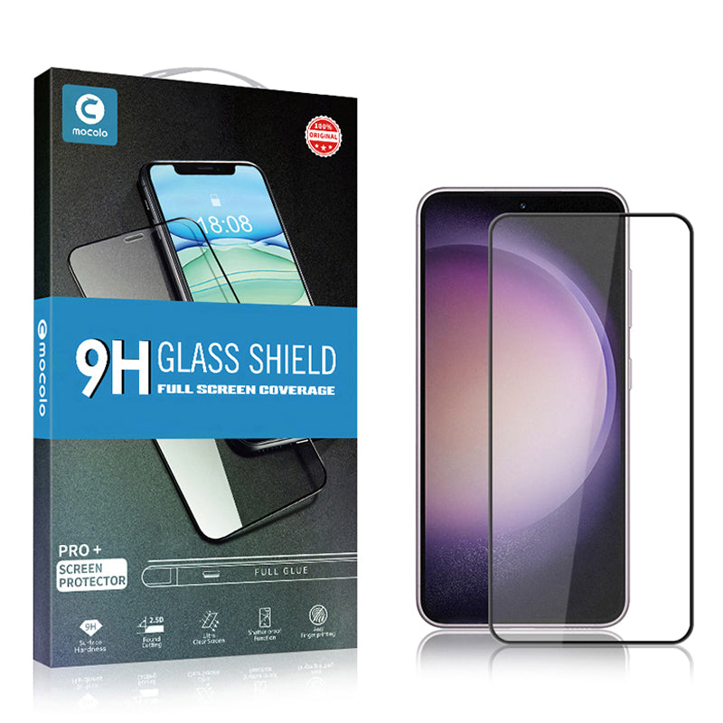 MOCOLO For Samsung Galaxy S24 Full Screen Protector Full Glue Tempered Glass Film - Black