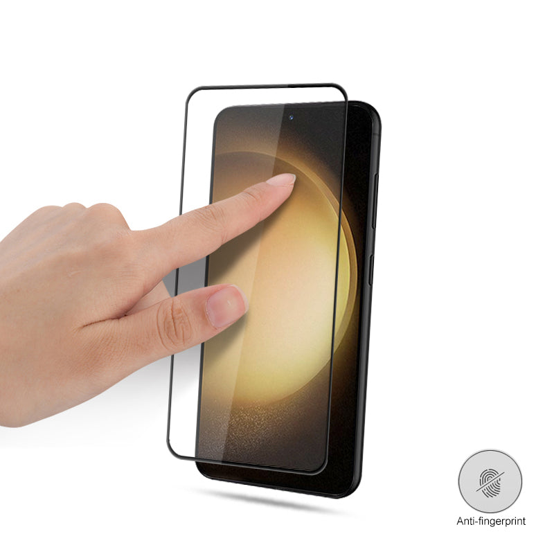 MOCOLO For Samsung Galaxy S24+ Silk Printing Tempered Glass HD Clear Screen Protector - Black