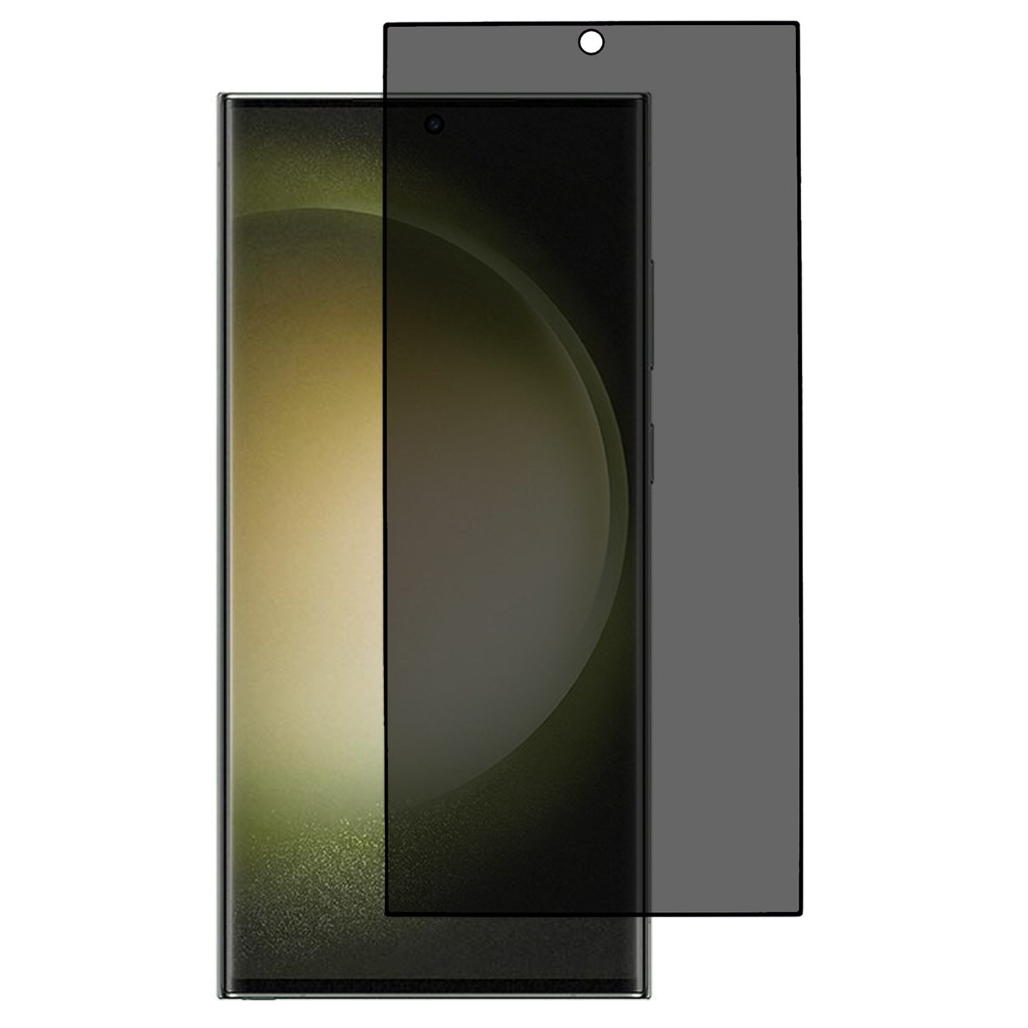 For Samsung Galaxy S24 Ultra Privacy Screen Protector Anti Shatter Tempered Glass Film (Side Glue)