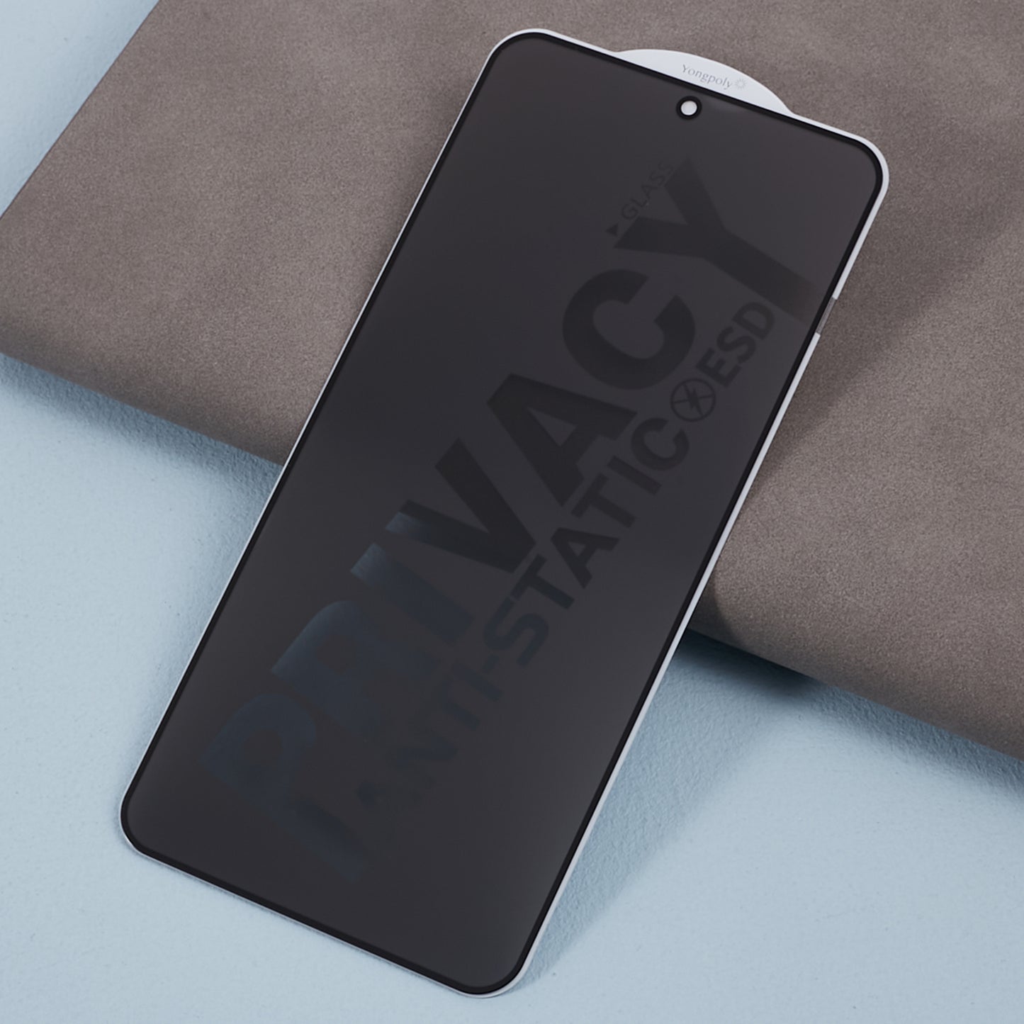 For Samsung Galaxy S24 Anti-Spy Tempered Glass Film Silk Printing Screen Protector (Side Glue)