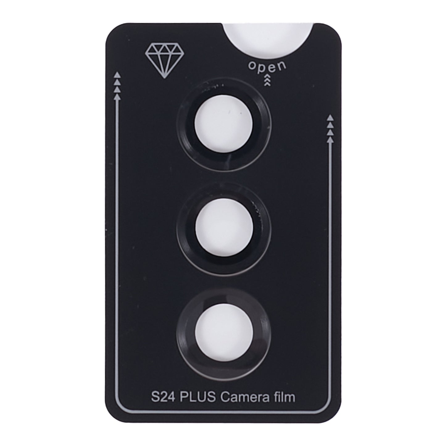 For Samsung Galaxy S24+ 1 Set Camera Lens Protector Metal + Tempered Glass Film - Grey