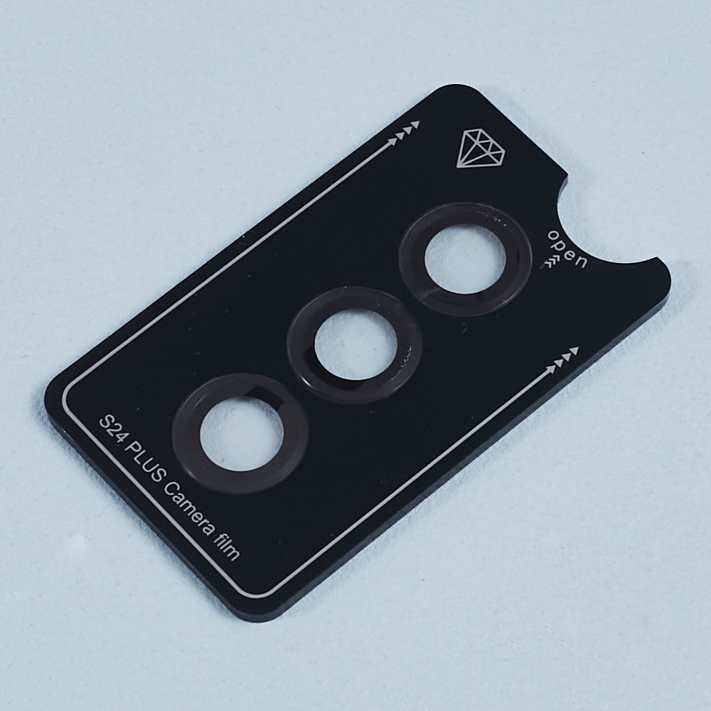 For Samsung Galaxy S24+ 1 Set Camera Lens Protector Metal + Tempered Glass Film - Grey