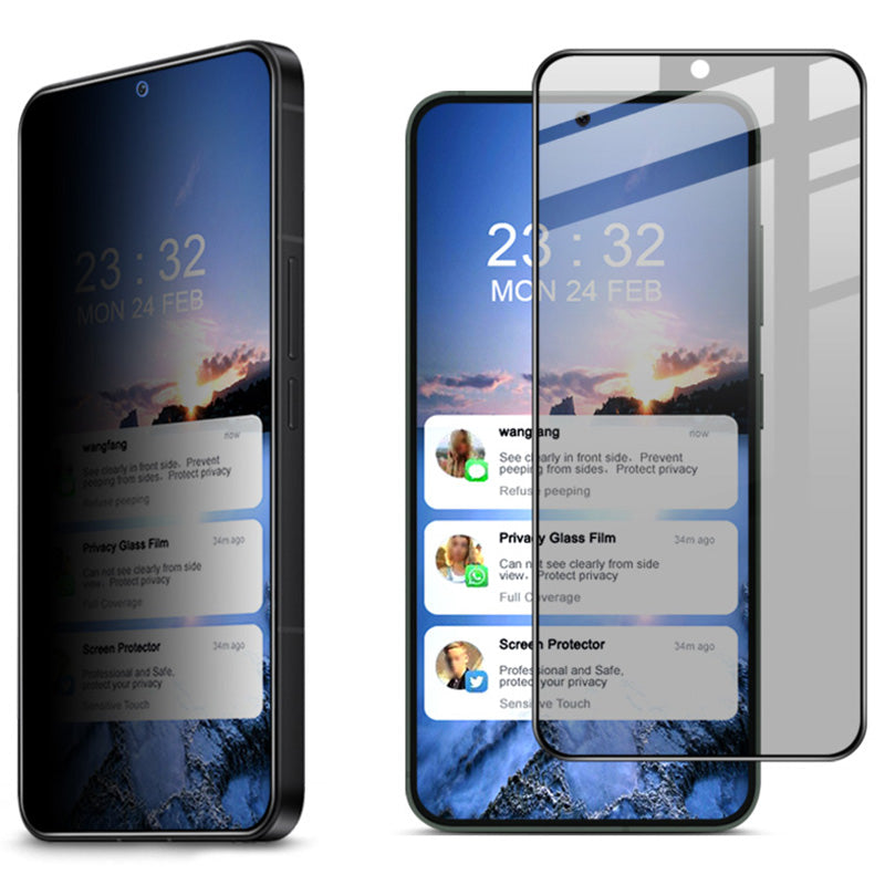 IMAK For Samsung Galaxy S24 Anti-spy Film Full Cover AB Glue Tempered Glass Screen Protector