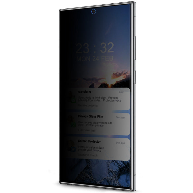 IMAK For Samsung Galaxy S24 Ultra Tempered Glass Screen Protector Anti-peep Privacy Protection Film