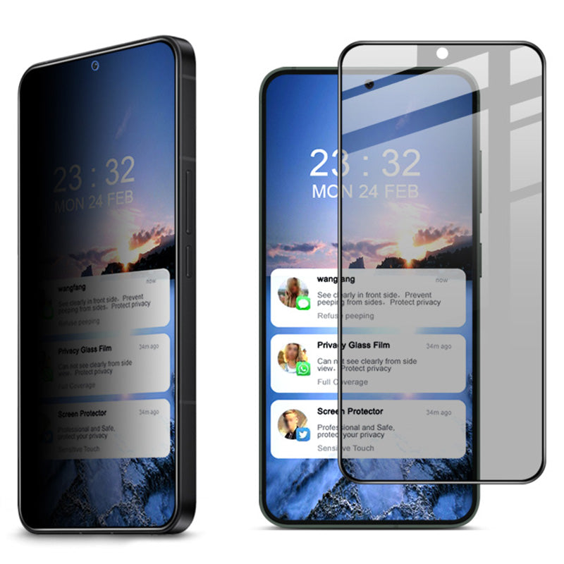 IMAK For Samsung Galaxy S24+ Anti-spy Screen Protector Tempered Glass Sensitive Touch Film