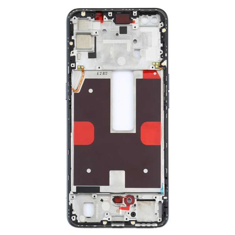 For Oppo Reno4 5G Phone Middle Plate Frame Repair Part (A-Side) (without Logo) - Black