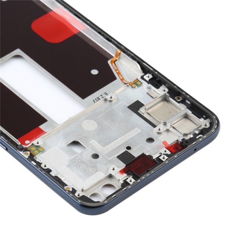 For Oppo Reno4 5G Phone Middle Plate Frame Repair Part (A-Side) (without Logo) - Black