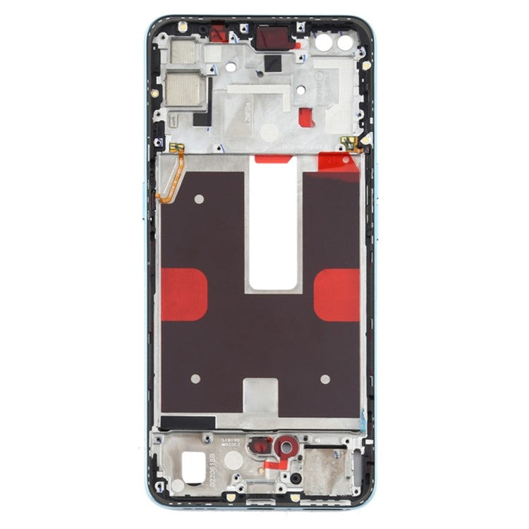 For Oppo Reno4 5G Phone Middle Plate Frame Repair Part (A-Side) (without Logo) - Blue