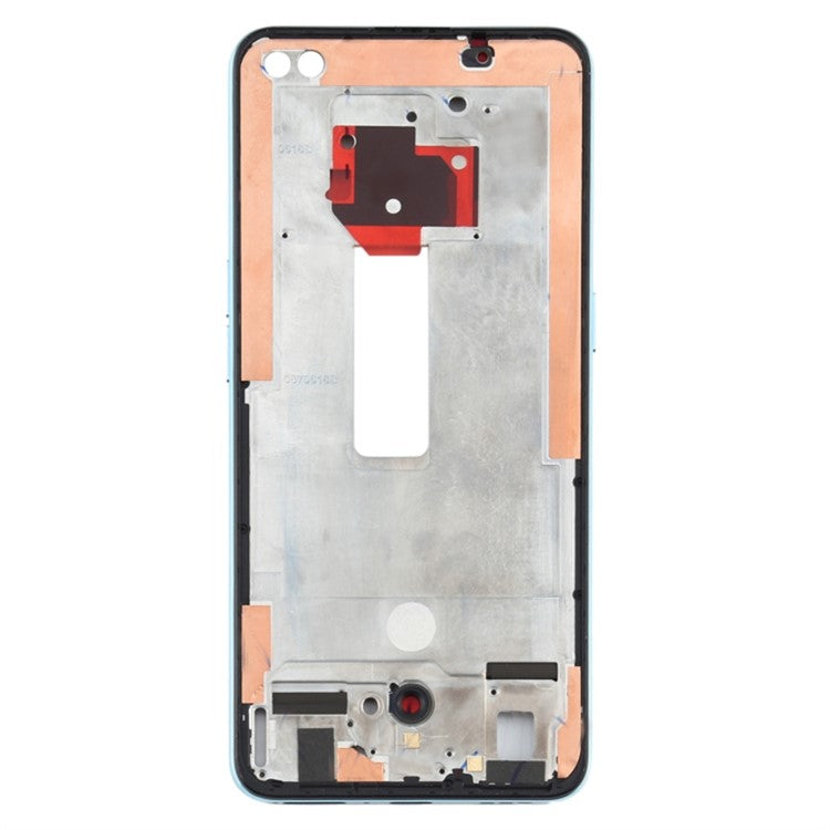 For Oppo Reno4 5G Phone Middle Plate Frame Repair Part (A-Side) (without Logo) - Blue