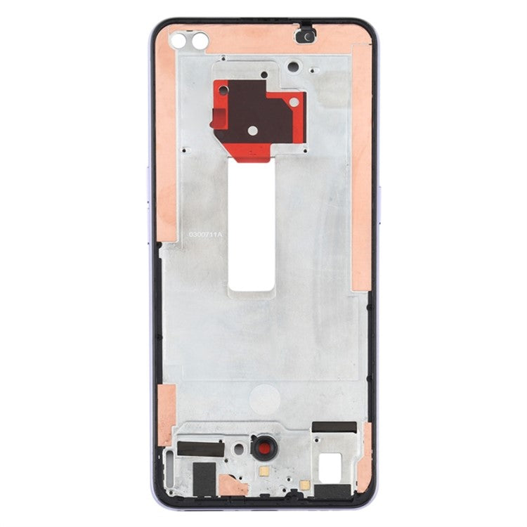 For Oppo Reno4 5G Phone Middle Plate Frame Repair Part (A-Side) (without Logo) - Purple