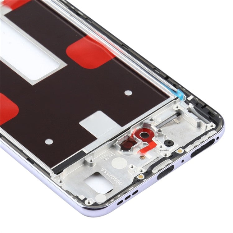 For Oppo Reno4 5G Phone Middle Plate Frame Repair Part (A-Side) (without Logo) - Purple