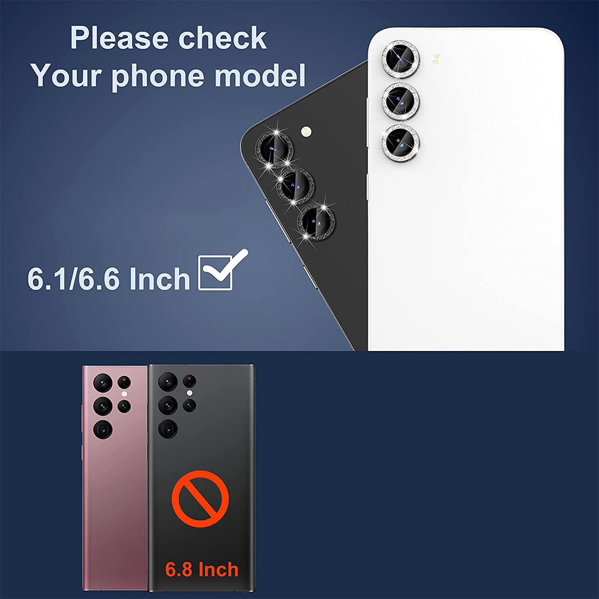 ENKAY HAT PRINCE For Samsung Galaxy S24+ Glitter Lens Film Individual Metal Camera Lens Protector - Silver