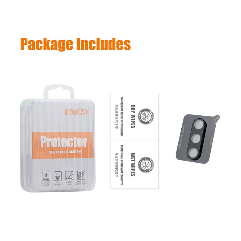 ENKAY HAT PRINCE For Samsung Galaxy S24+ Back Camera Lens Protector Tempered Glass - Black