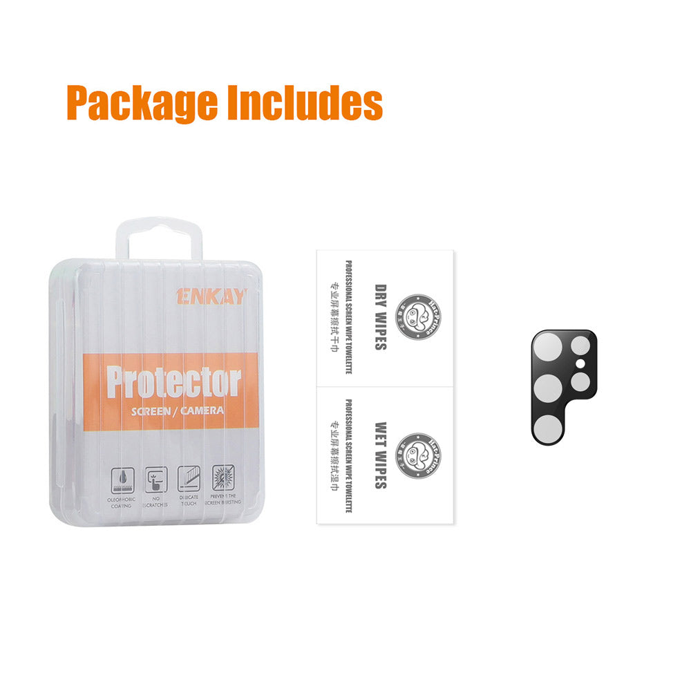 ENKAY HAT PRINCE For Samsung Galaxy S24 Ultra Camera Lens Protector with Integrated Design - Transparent